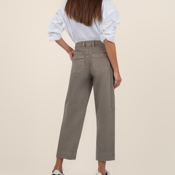 Kut from the Kloth Ashton High Rise Barrel Leg Size 88 / Putty Beige - Picture 3 of 3